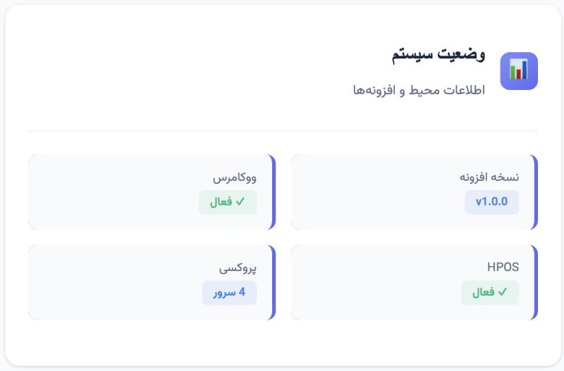 وضعیت سیستم